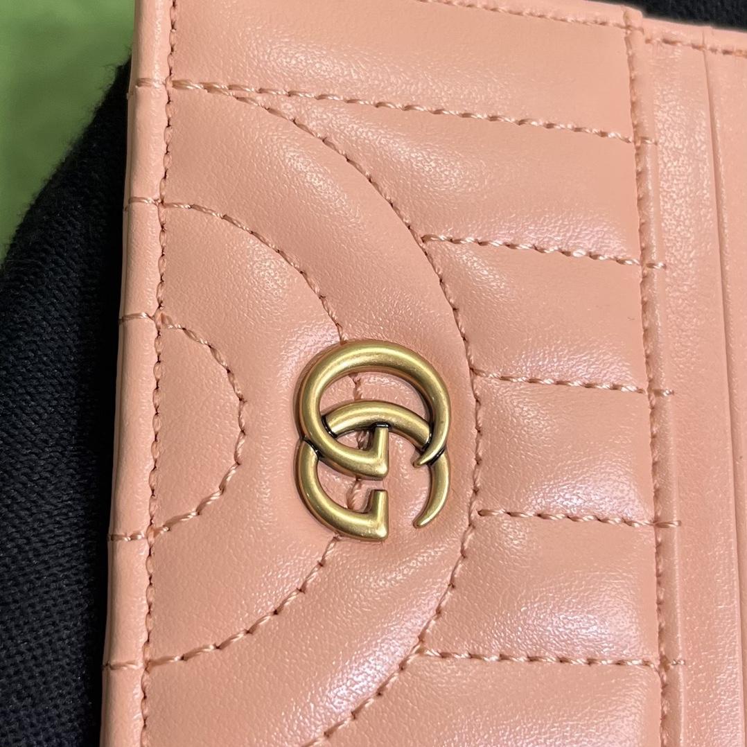 Gucci GG Marmont Matelassé Card Case(10-7cm) - DopestKickz