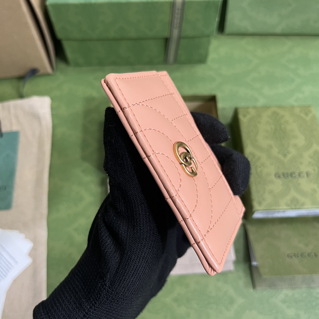 Gucci GG Marmont Matelassé Card Case(10-7cm) - DopestKickz