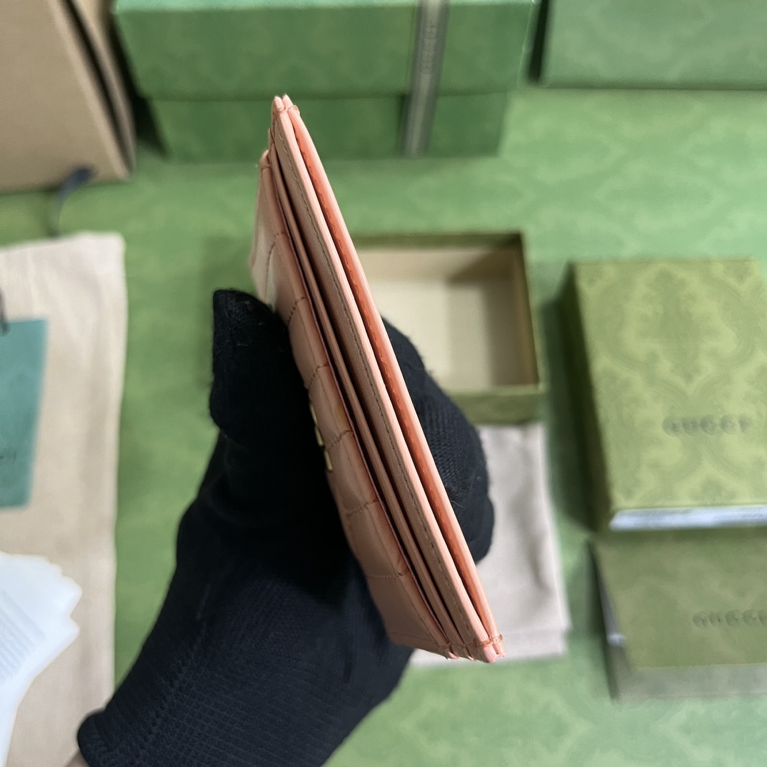 Gucci GG Marmont Matelassé Card Case(10-7cm) - DopestKickz