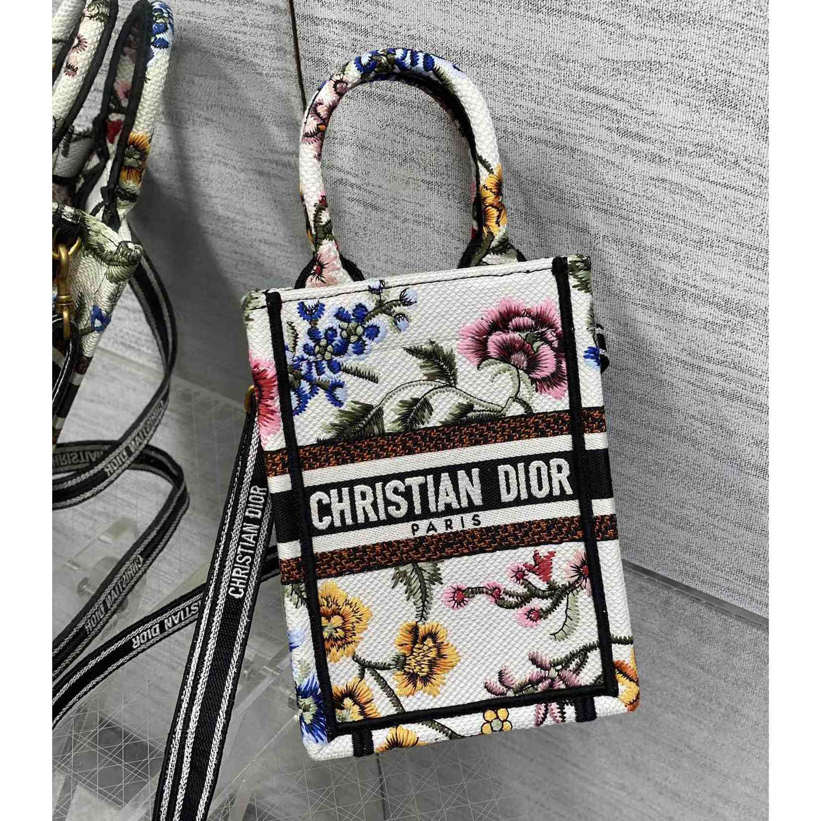 Dior Mini Dior Book Tote Phone Bag - DopestKickz