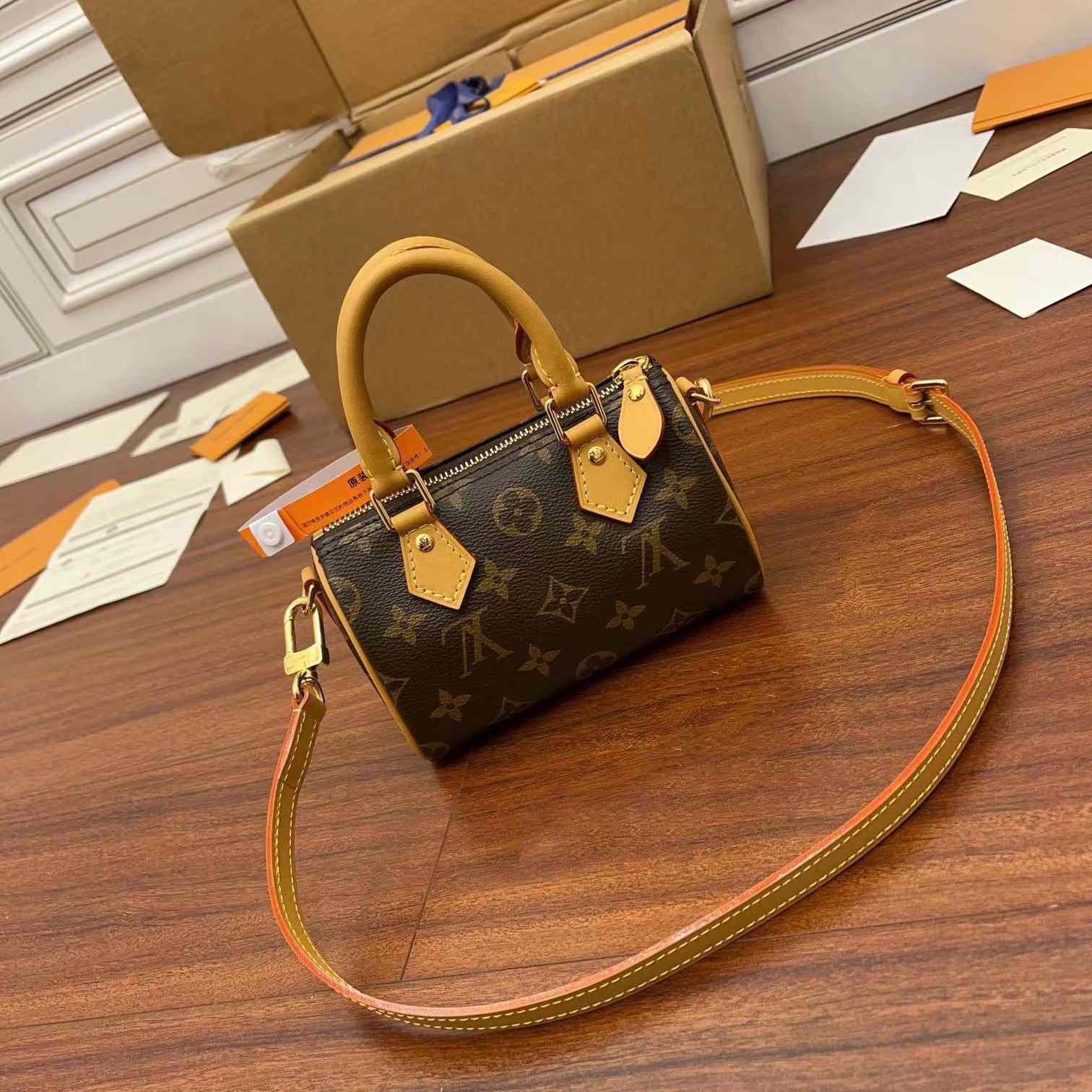 Louis Vuitton Monogram Nano Speedy Bandouliere   M81085 - DopestKickz