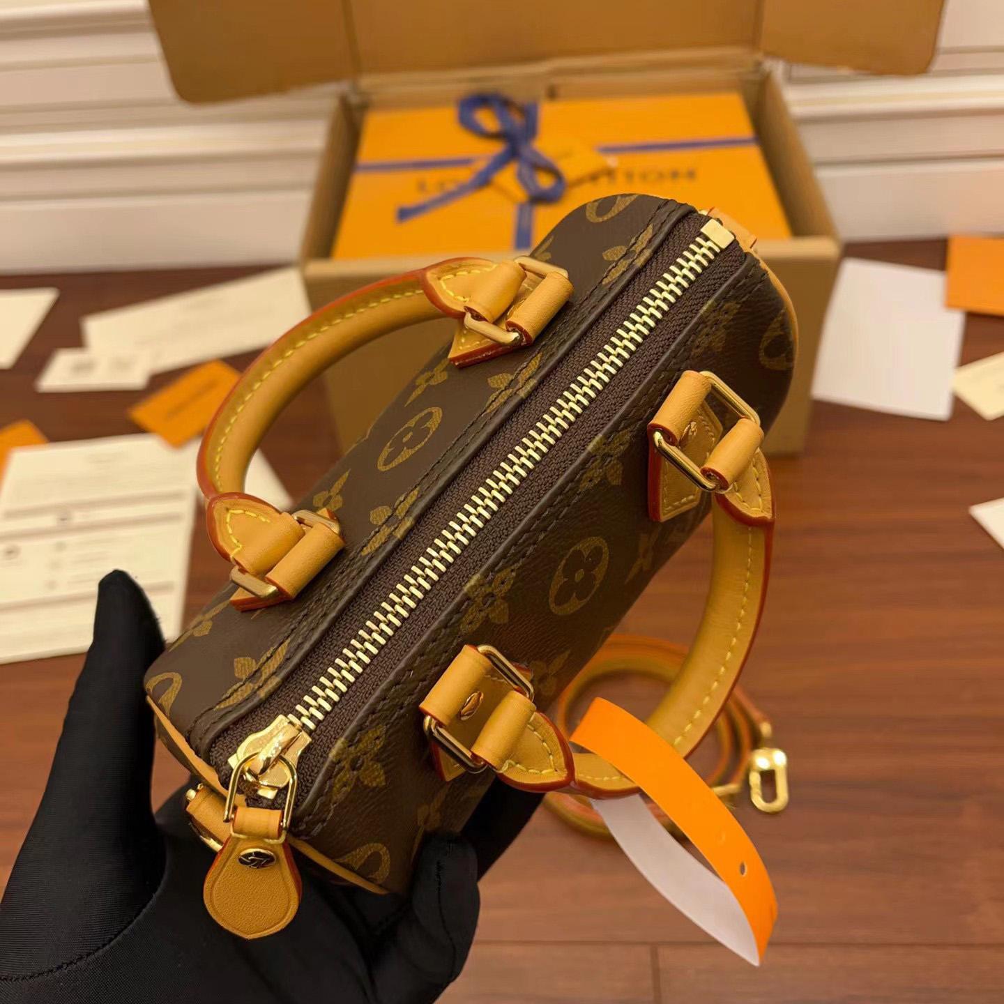 Louis Vuitton Monogram Nano Speedy Bandouliere   M81085 - DopestKickz