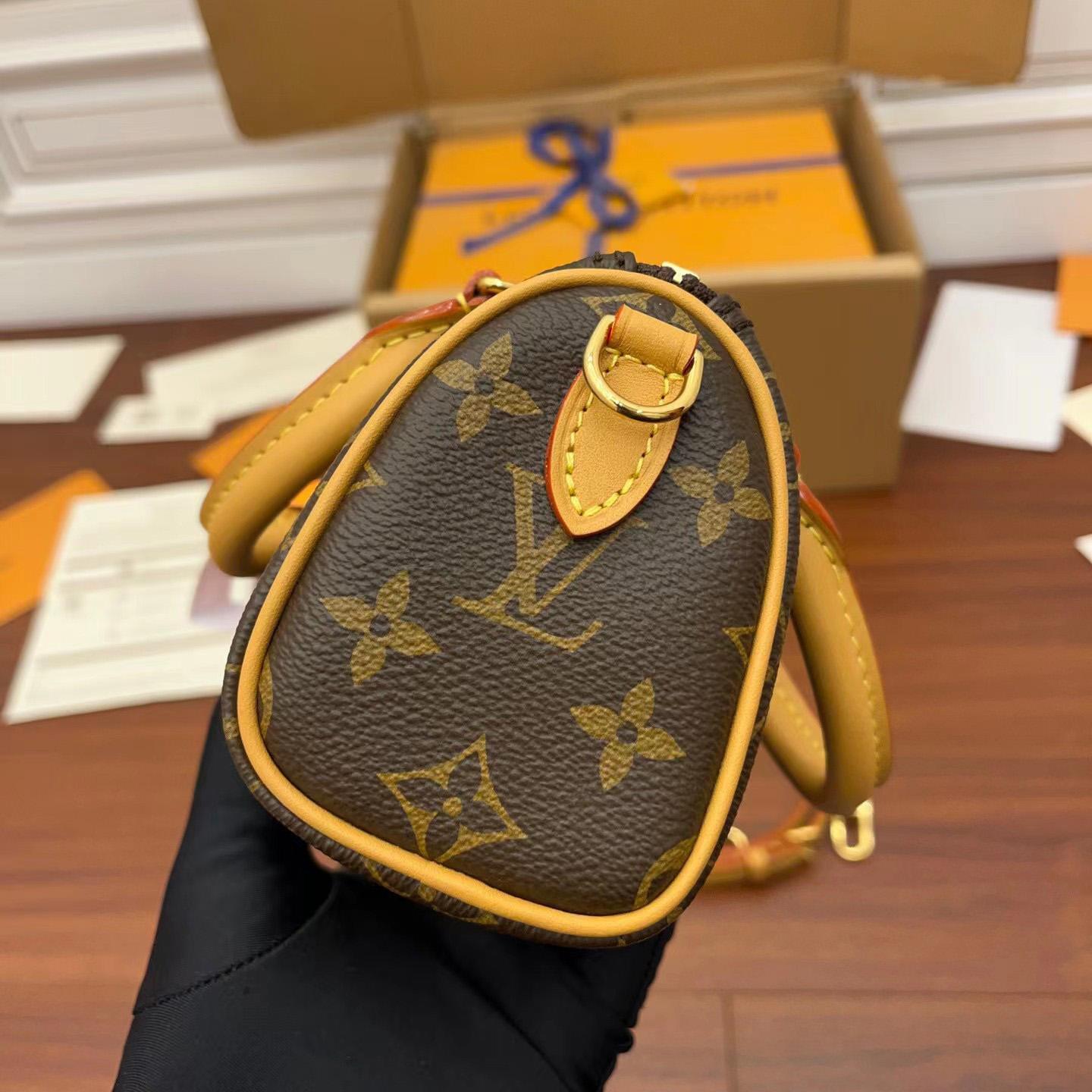 Louis Vuitton Monogram Nano Speedy Bandouliere   M81085 - DopestKickz