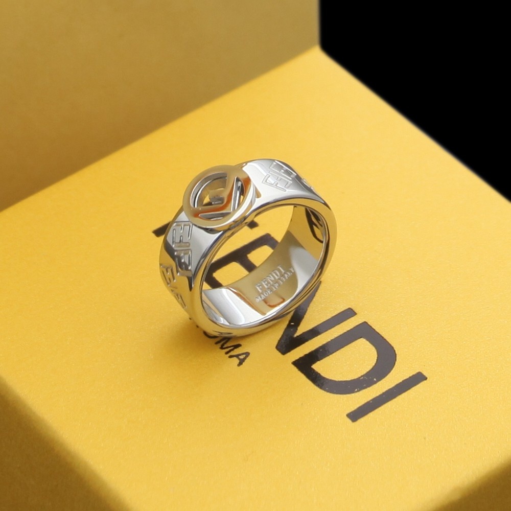 Fendi Initial Brass Ring - DopestKickz