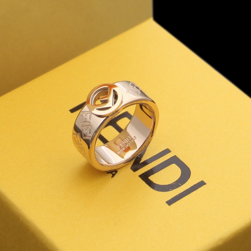 Fendi Initial Brass Ring - DopestKickz