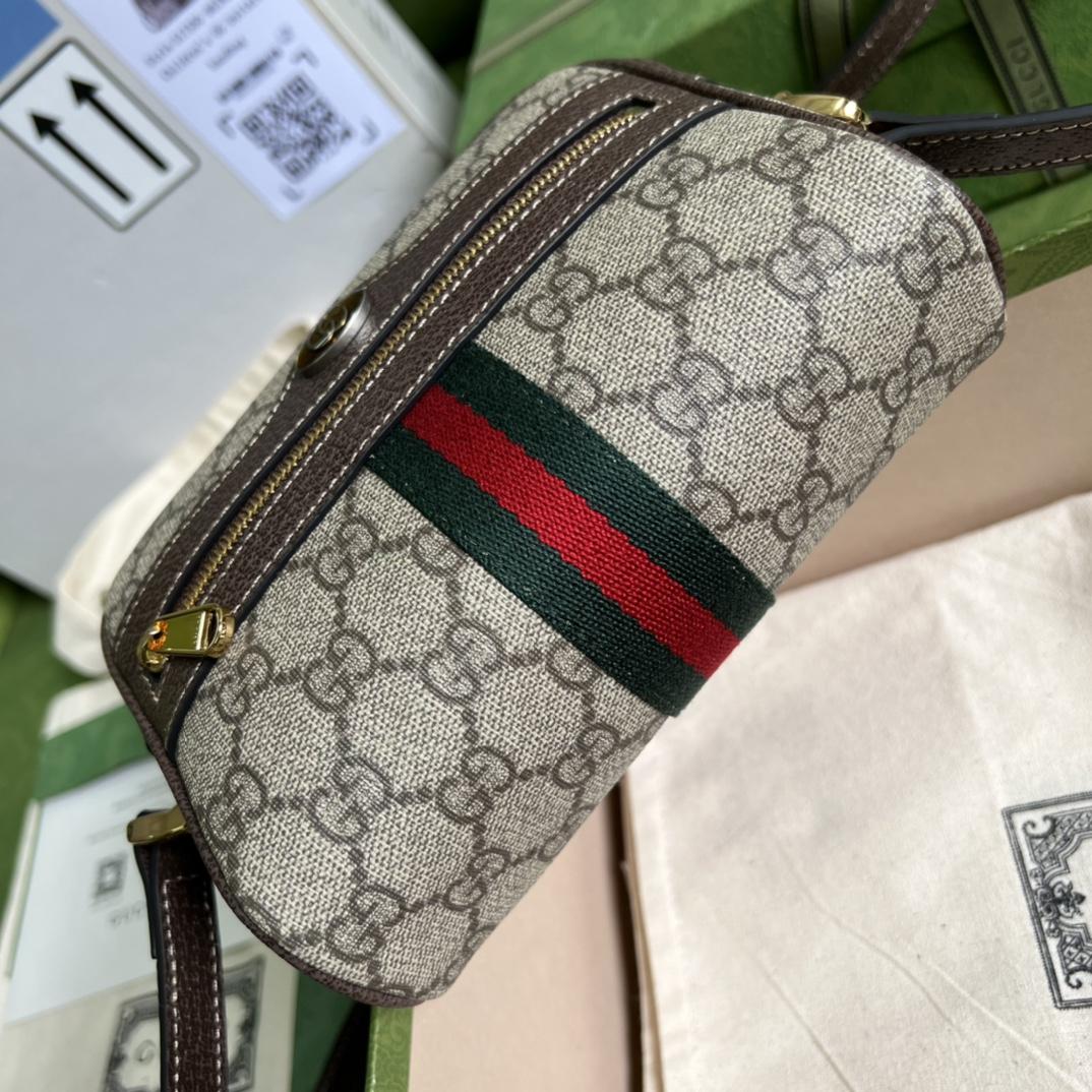 Gucci Ophidia GG Supreme Mini Bag(17.5-12-5.5cm) - DopestKickz