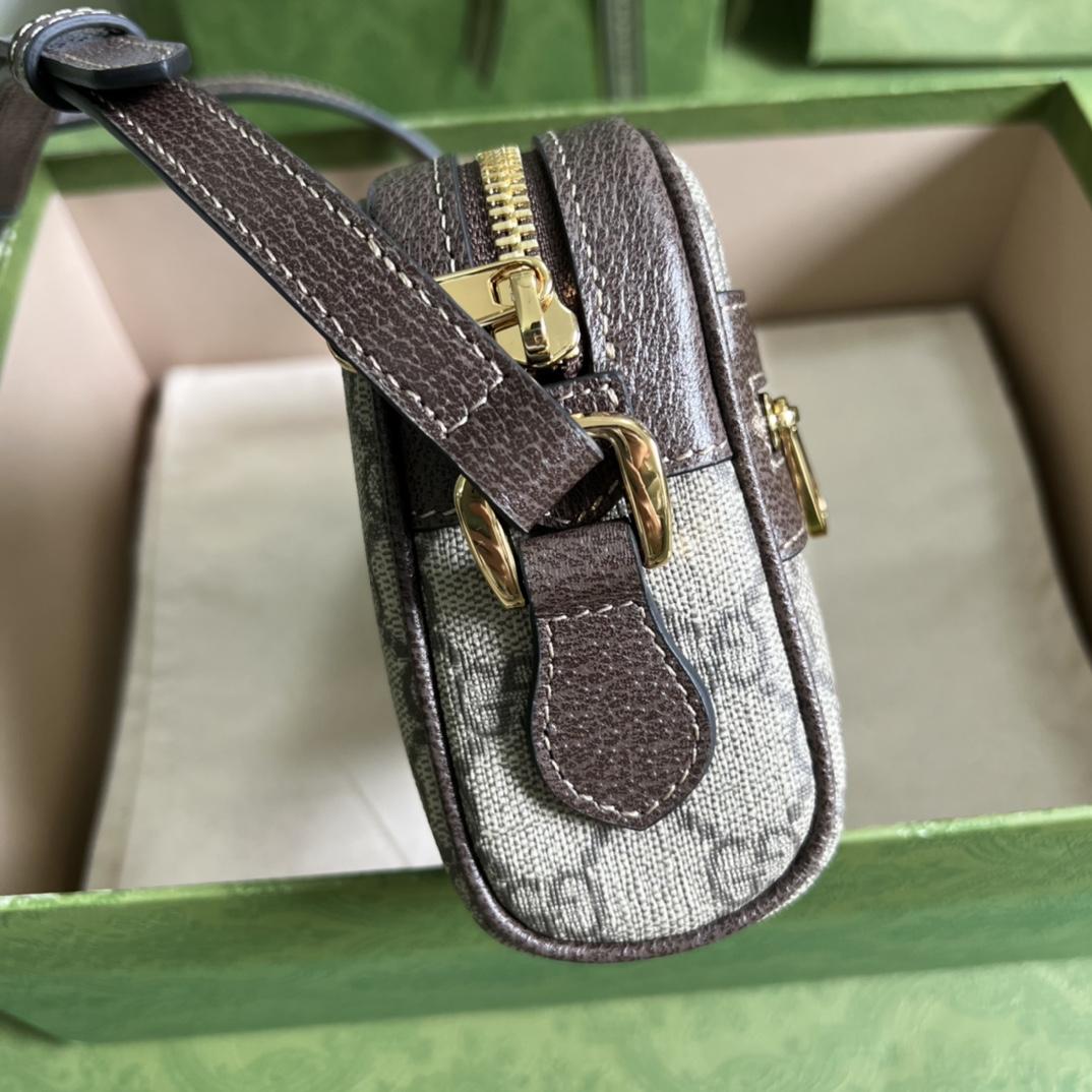 Gucci Ophidia GG Supreme Mini Bag(17.5-12-5.5cm) - DopestKickz