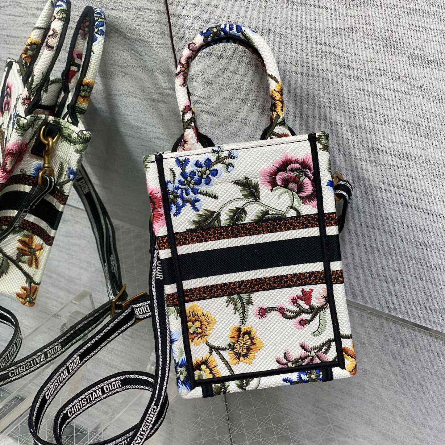 Dior Mini Dior Book Tote Phone Bag - DopestKickz