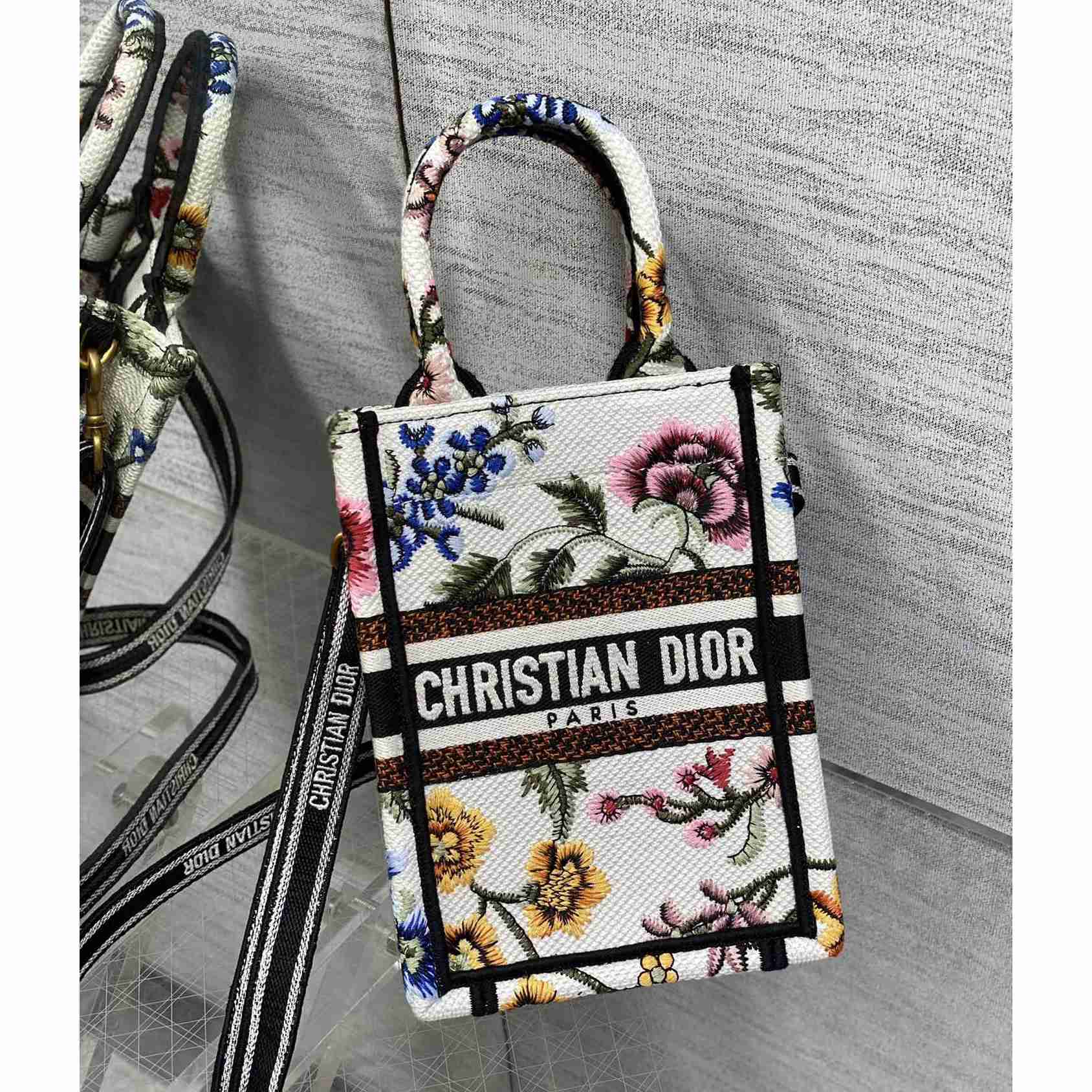 Dior Mini Dior Book Tote Phone Bag - DopestKickz