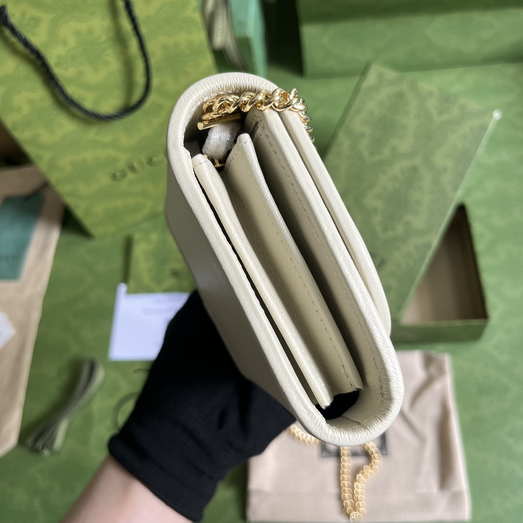 Gucci Blondie Medium Chain Wallet(12.5-11-2.5cm) - DopestKickz