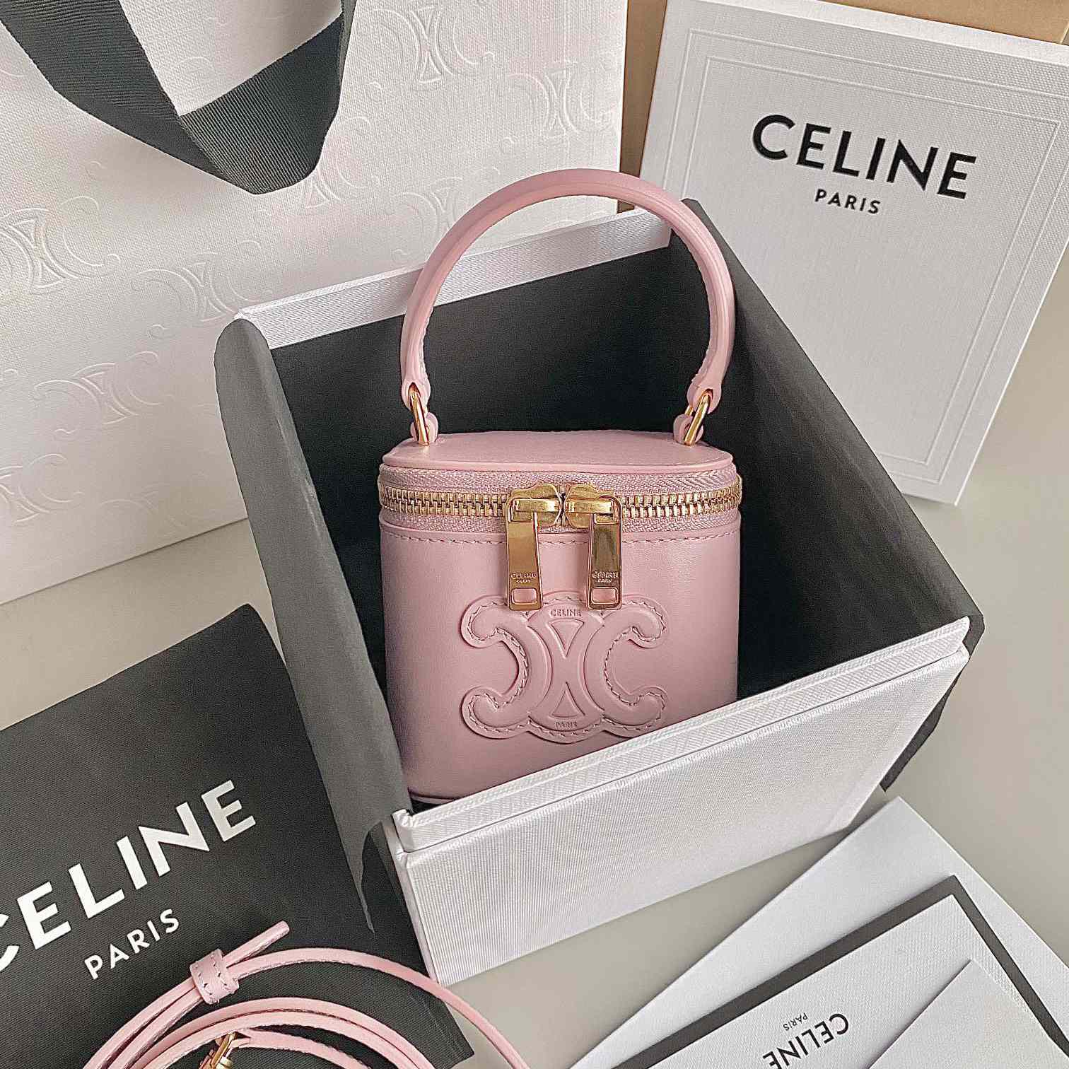 Celine Mini Vanity Case In Smooth Calfskin - DopestKickz