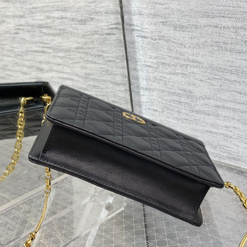 Dior Caro Zipped Pouch With Chain  - DopestKickz