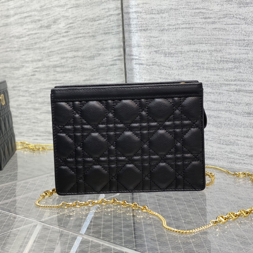 Dior Caro Zipped Pouch With Chain  - DopestKickz