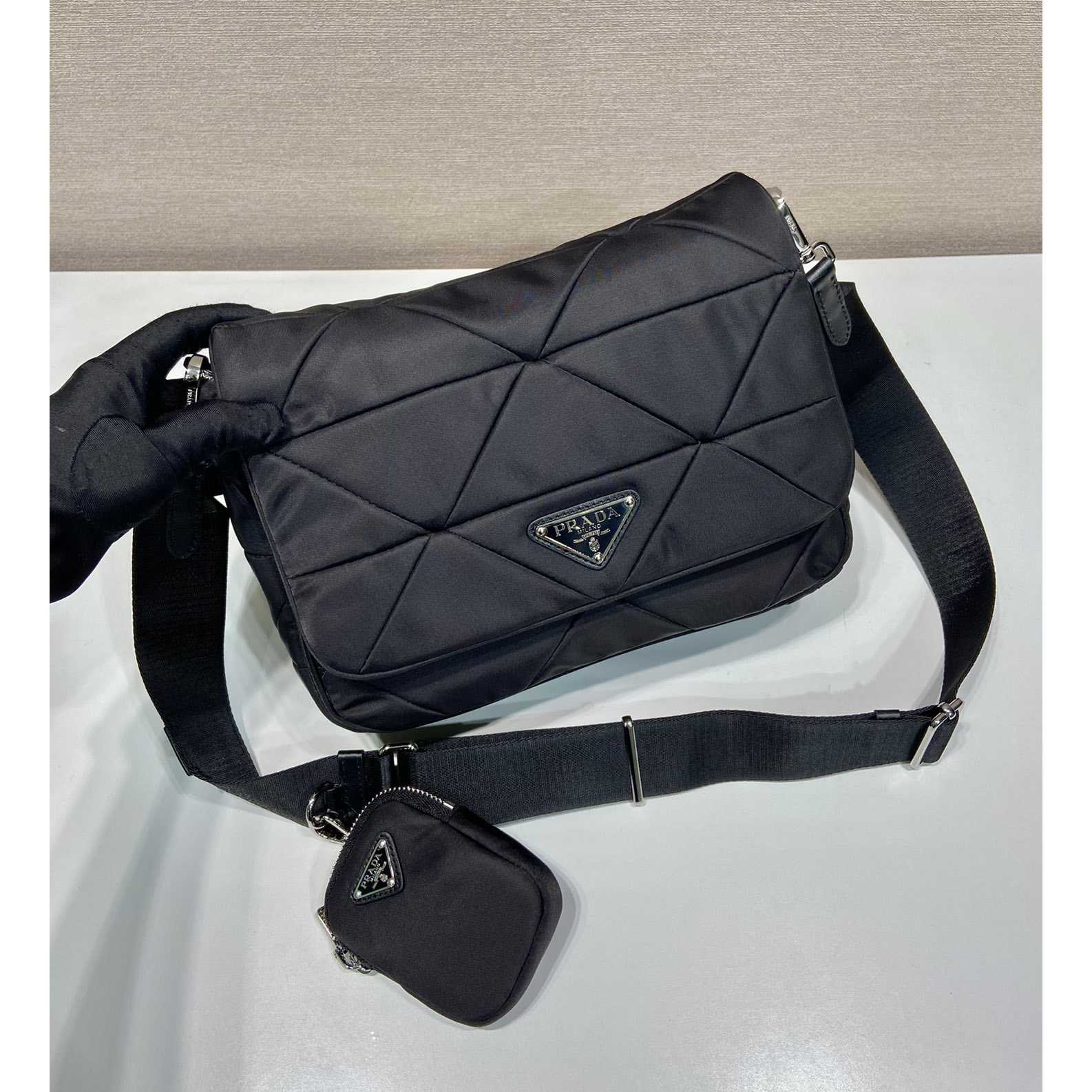 Prada Padded Re-Nylon Shoulder Bag - DopestKickz
