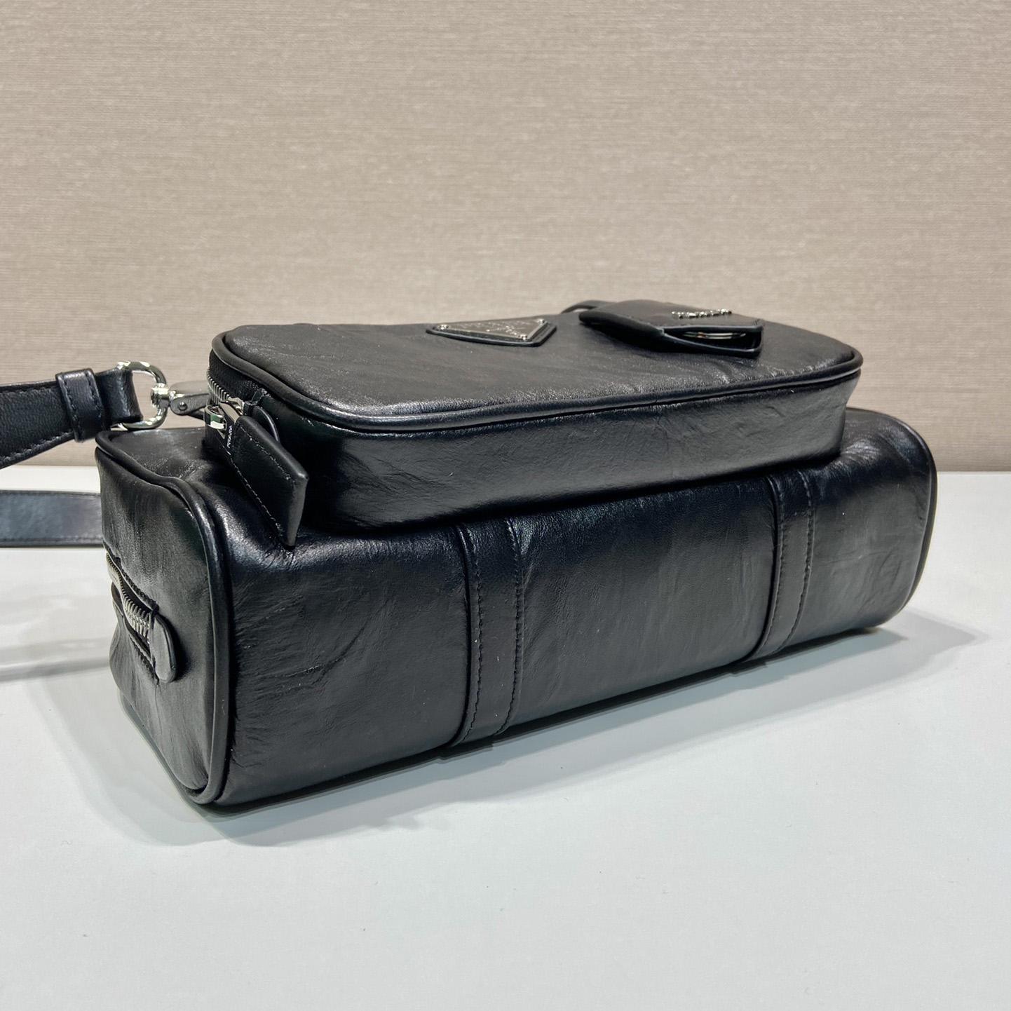 Prada Antique Nappa Leather Multi-pocket Top-handle Bag - DopestKickz