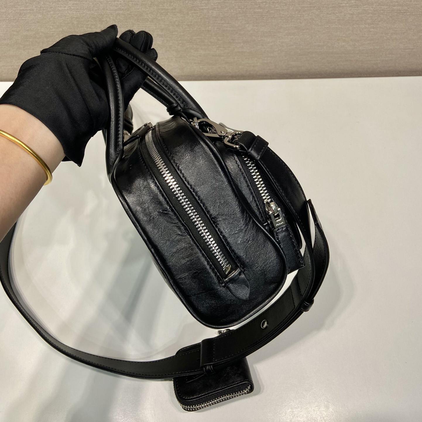 Prada Antique Nappa Leather Multi-pocket Top-handle Bag - DopestKickz