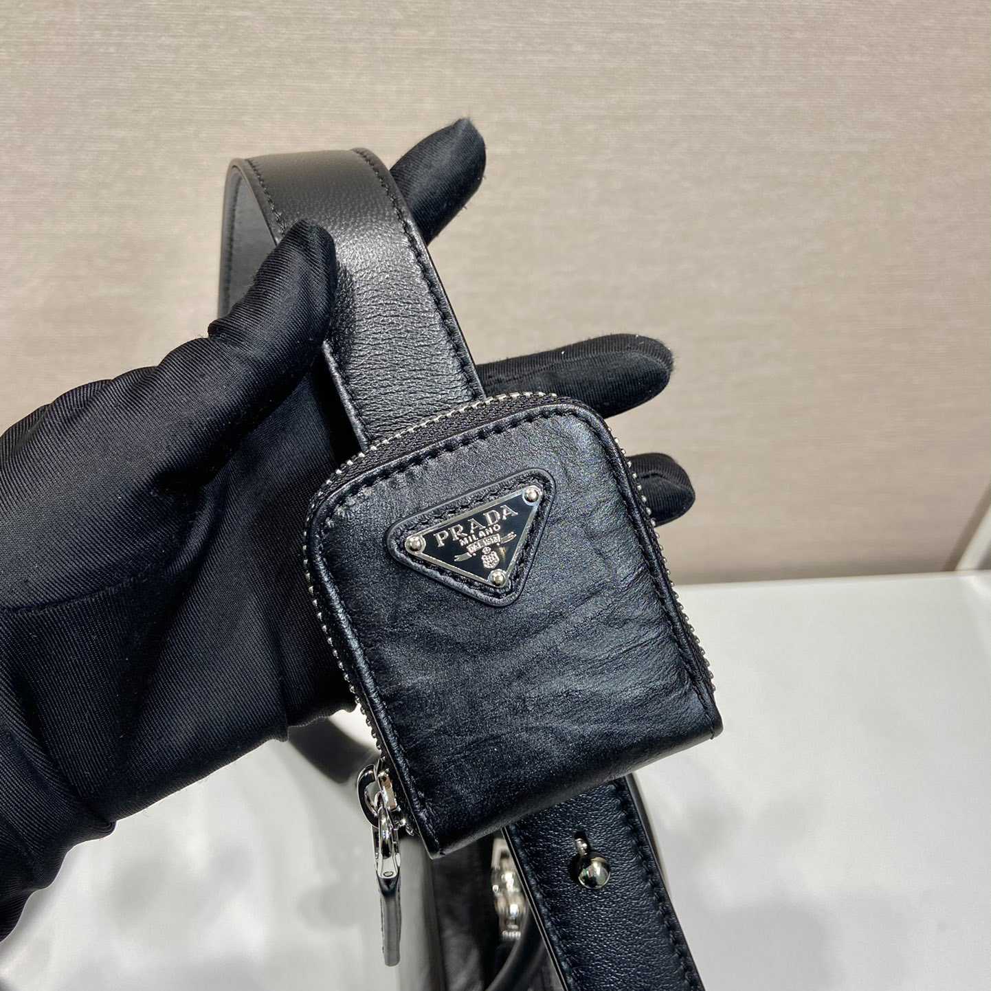 Prada Antique Nappa Leather Multi-pocket Top-handle Bag - DopestKickz