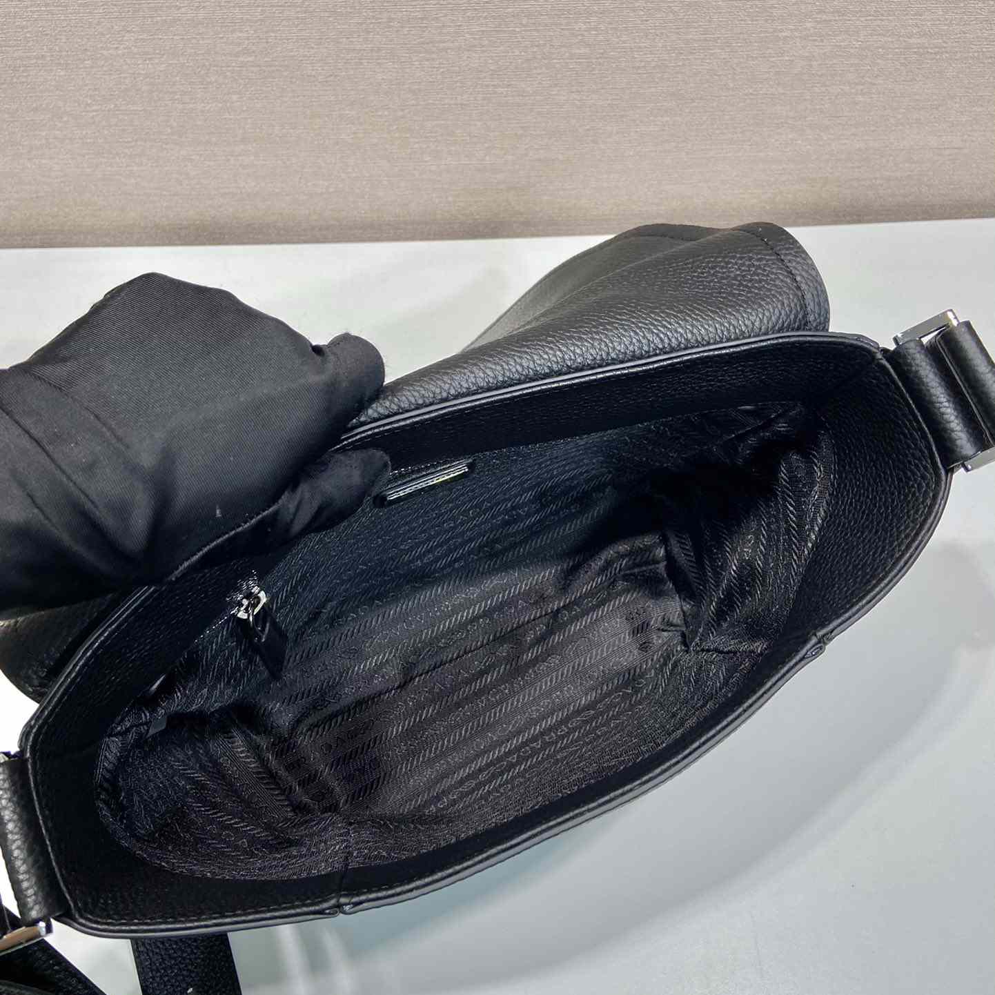 Prada Leather Bag With Shoulder Strap - DopestKickz