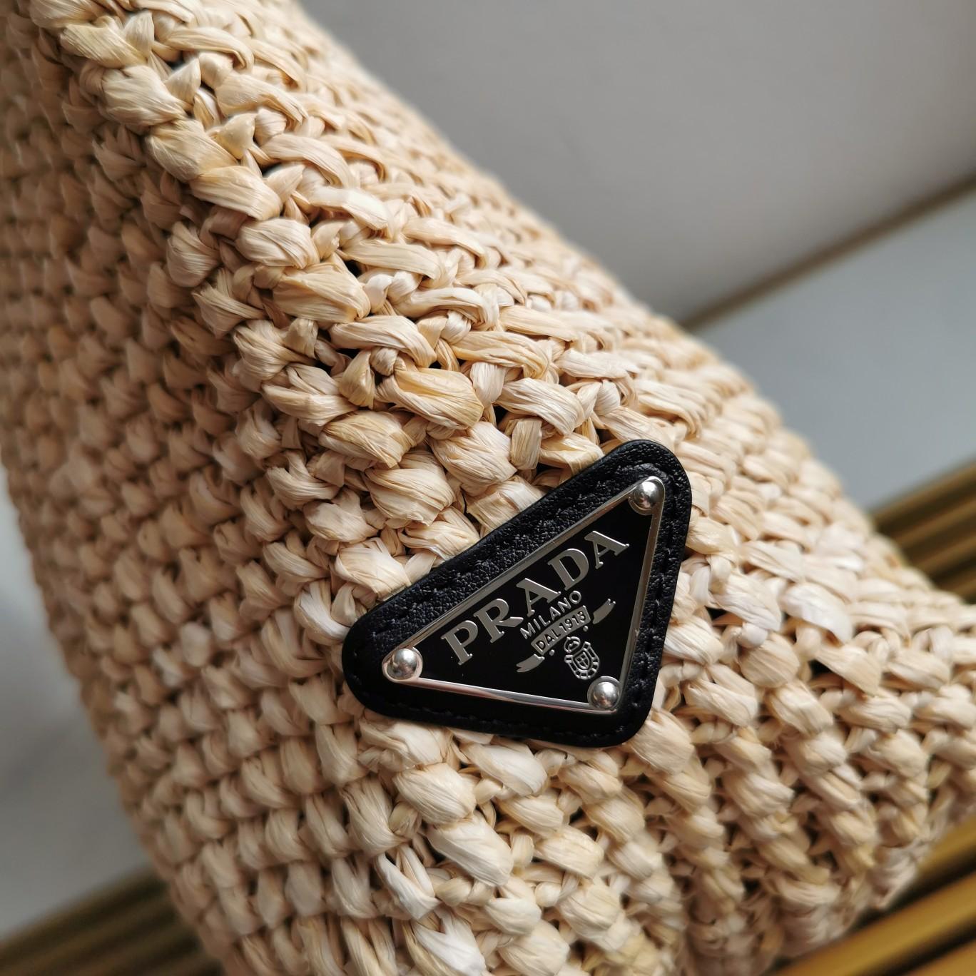 Prada Small Raffia Tote Bag - DopestKickz