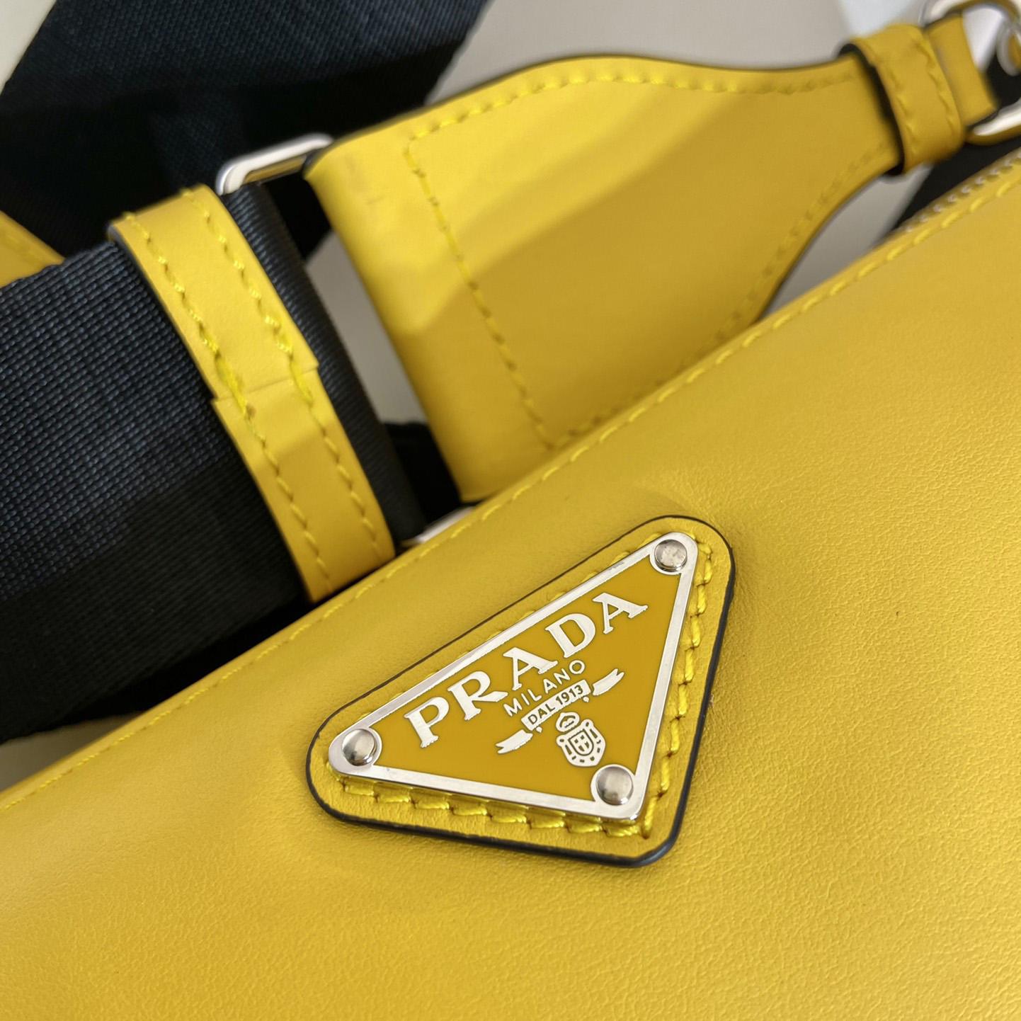 Prada Triangle Leather Bag - DopestKickz