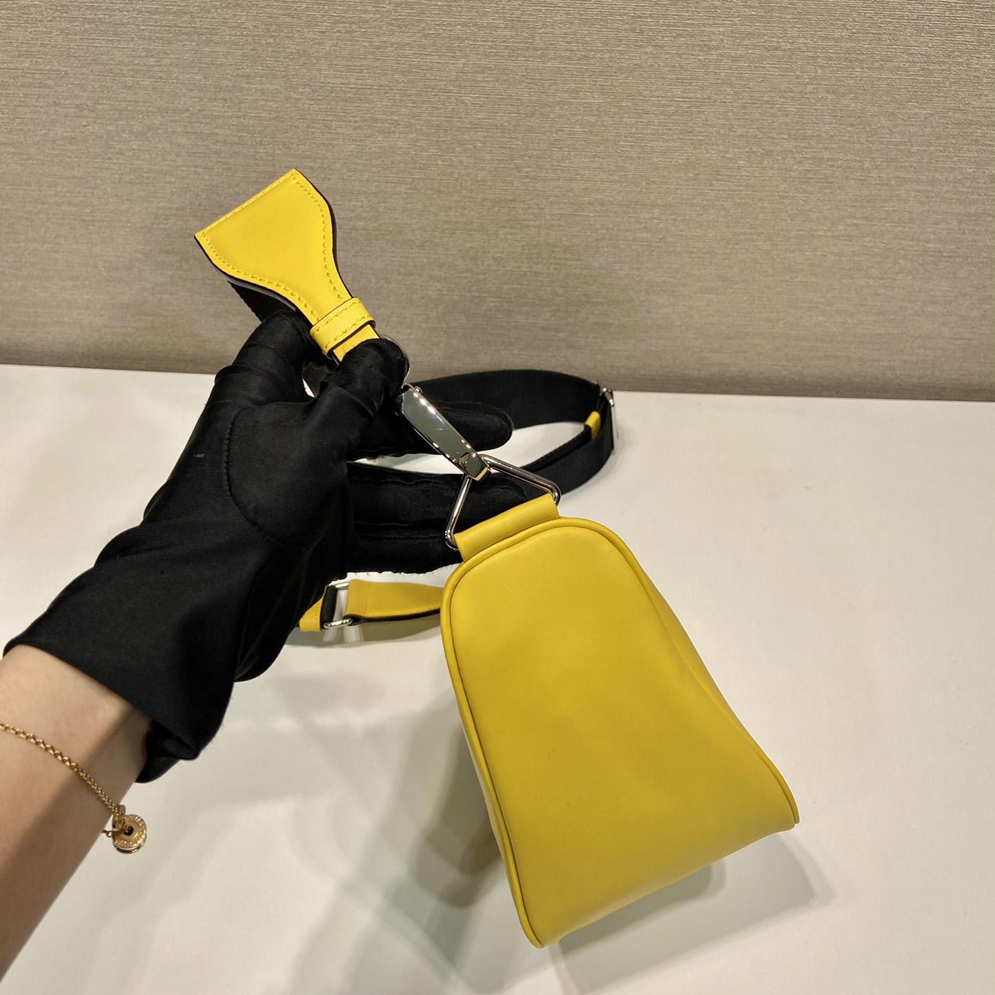 Prada Triangle Leather Bag - DopestKickz