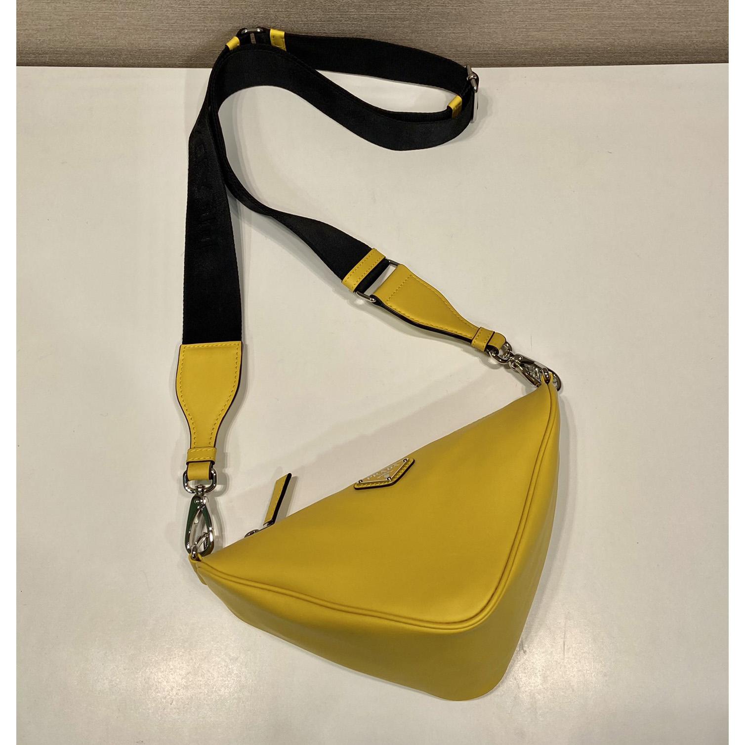 Prada Triangle Leather Bag - DopestKickz