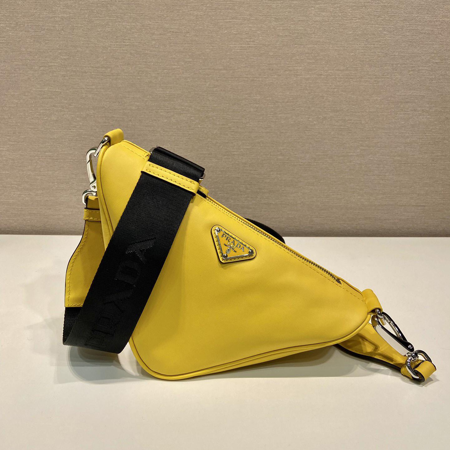 Prada Triangle Leather Bag - DopestKickz