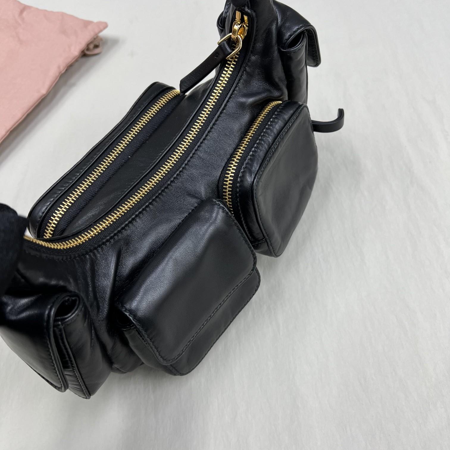 Miu Miu Nappa Leather Pocket Bag - DopestKickz