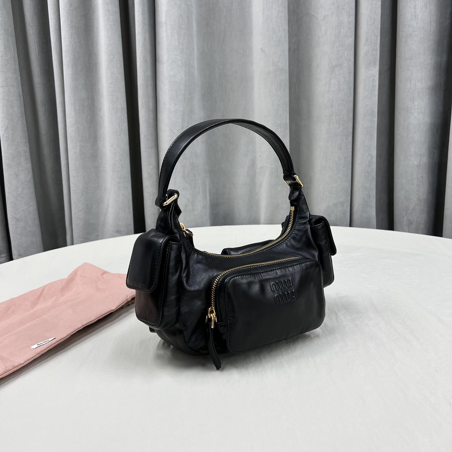 Miu Miu Nappa Leather Pocket Bag - DopestKickz