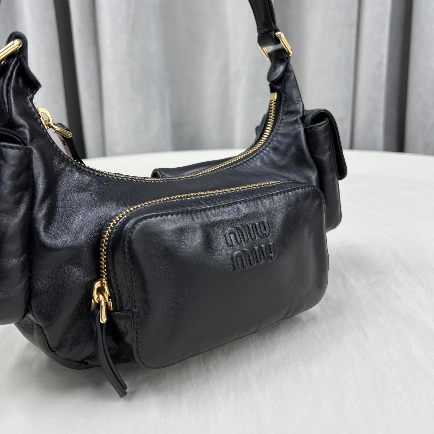 Miu Miu Nappa Leather Pocket Bag - DopestKickz
