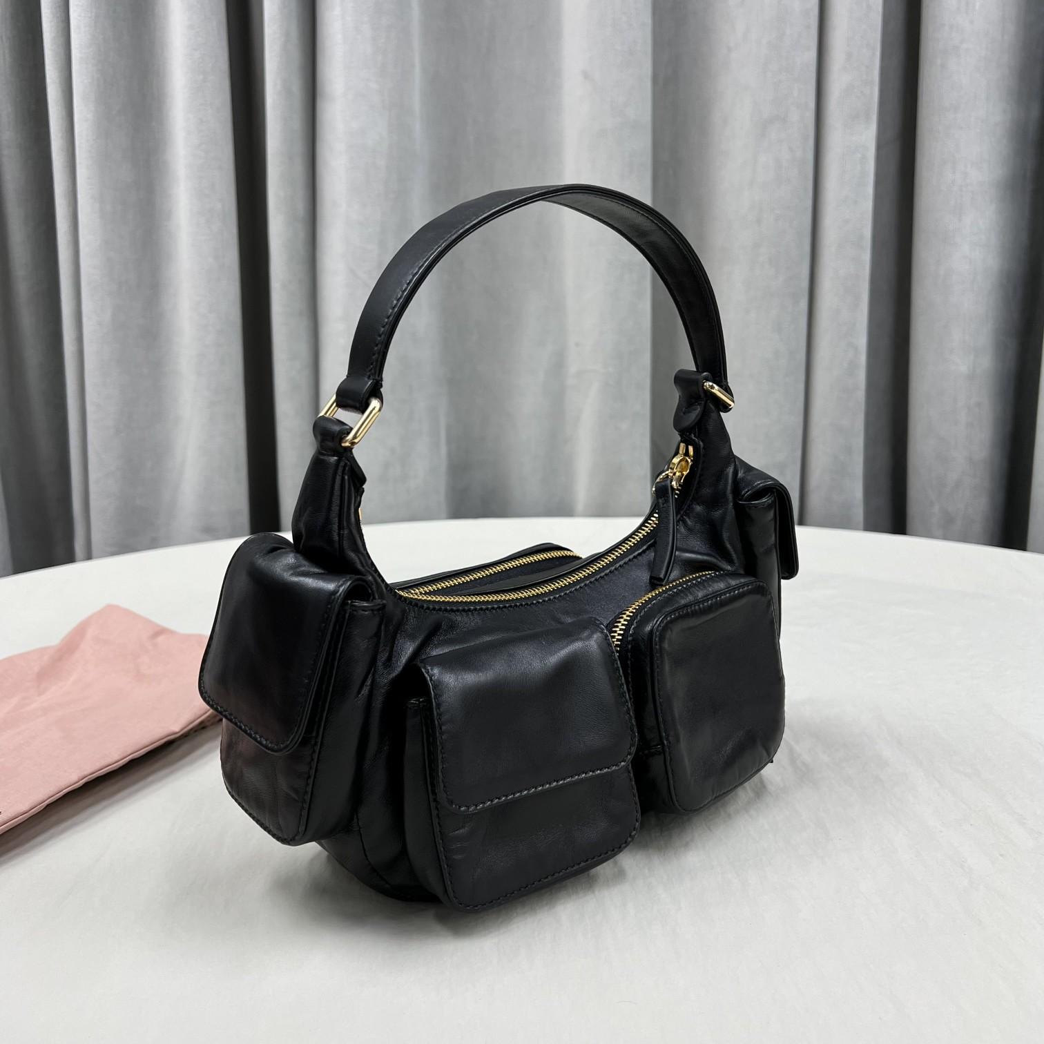Miu Miu Nappa Leather Pocket Bag - DopestKickz