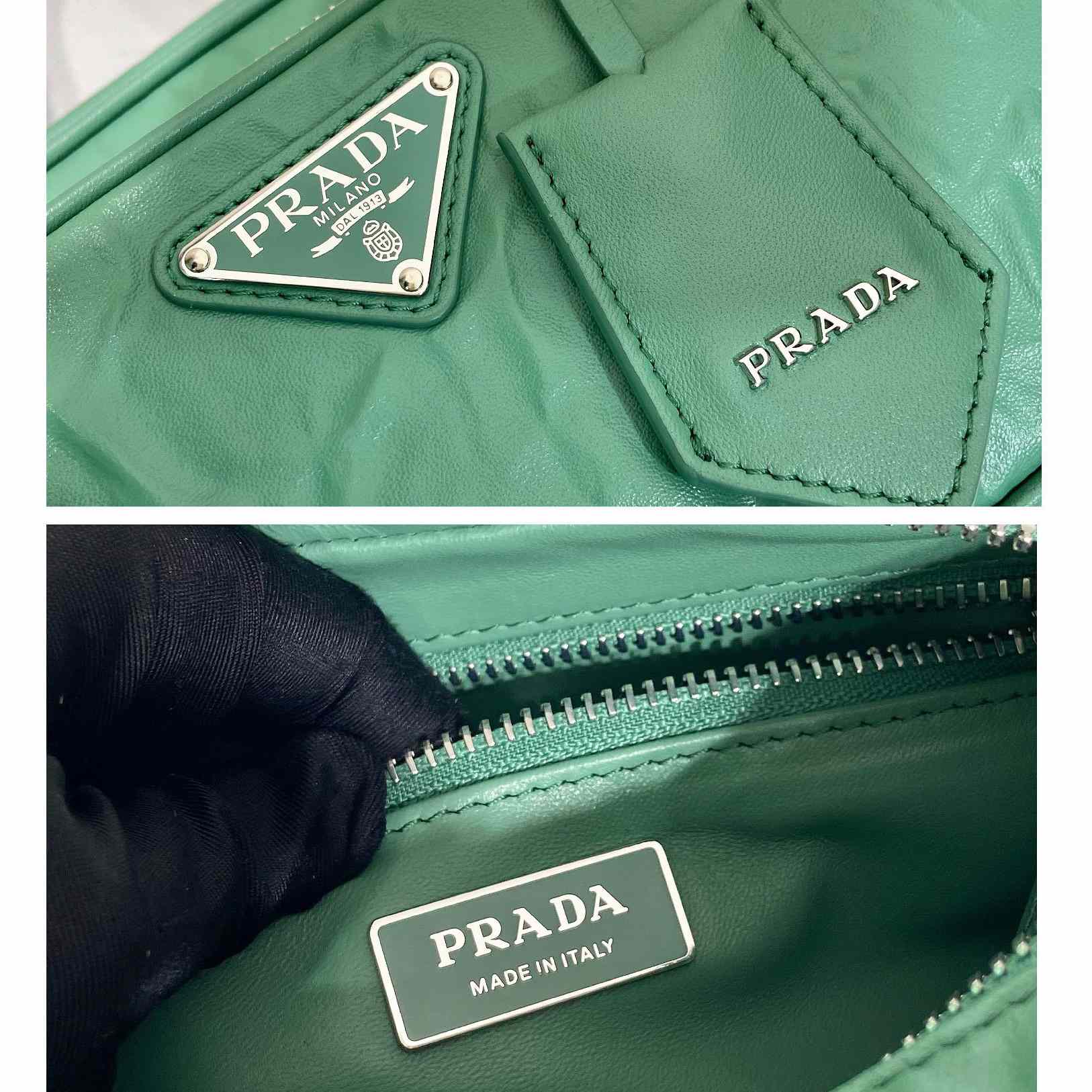 Prada Antique Nappa Leather Multi-pocket Top-handle Bag - DopestKickz