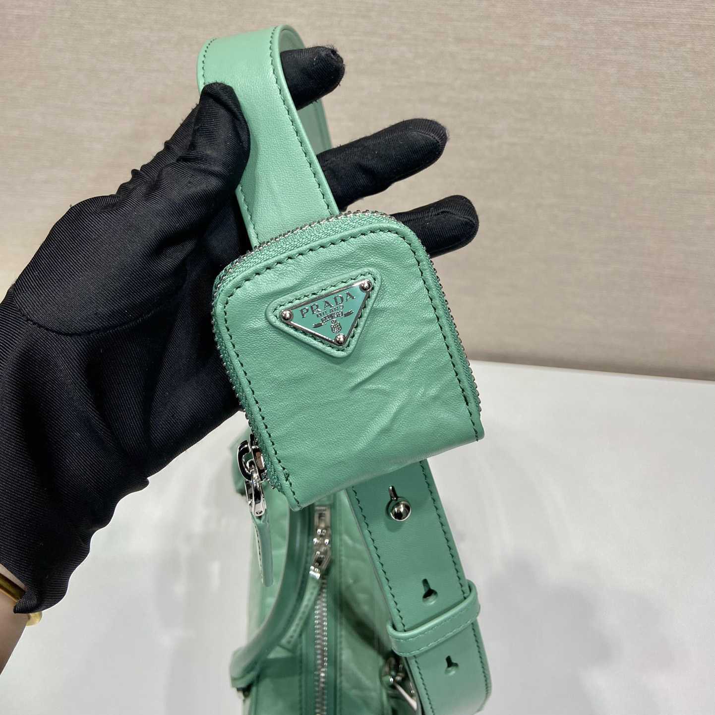 Prada Antique Nappa Leather Multi-pocket Top-handle Bag - DopestKickz