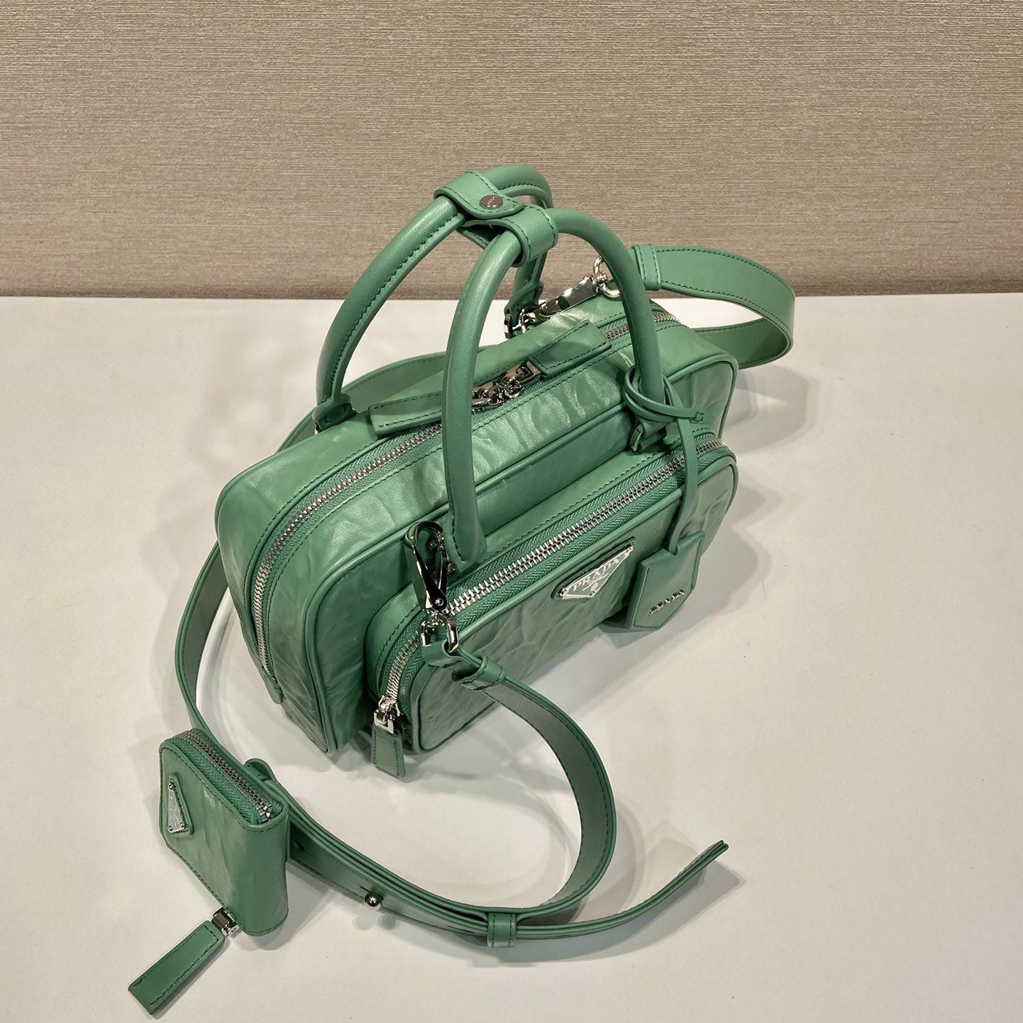 Prada Antique Nappa Leather Multi-pocket Top-handle Bag - DopestKickz