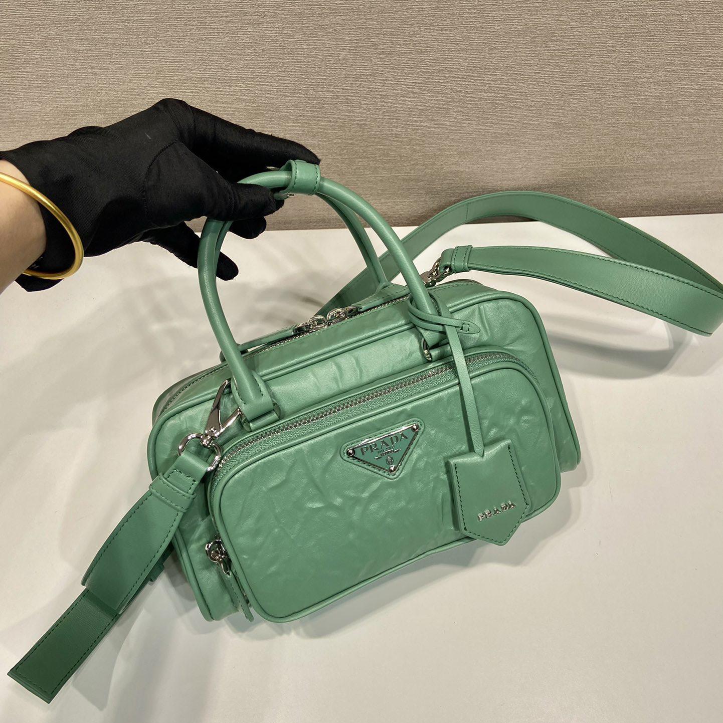 Prada Antique Nappa Leather Multi-pocket Top-handle Bag - DopestKickz