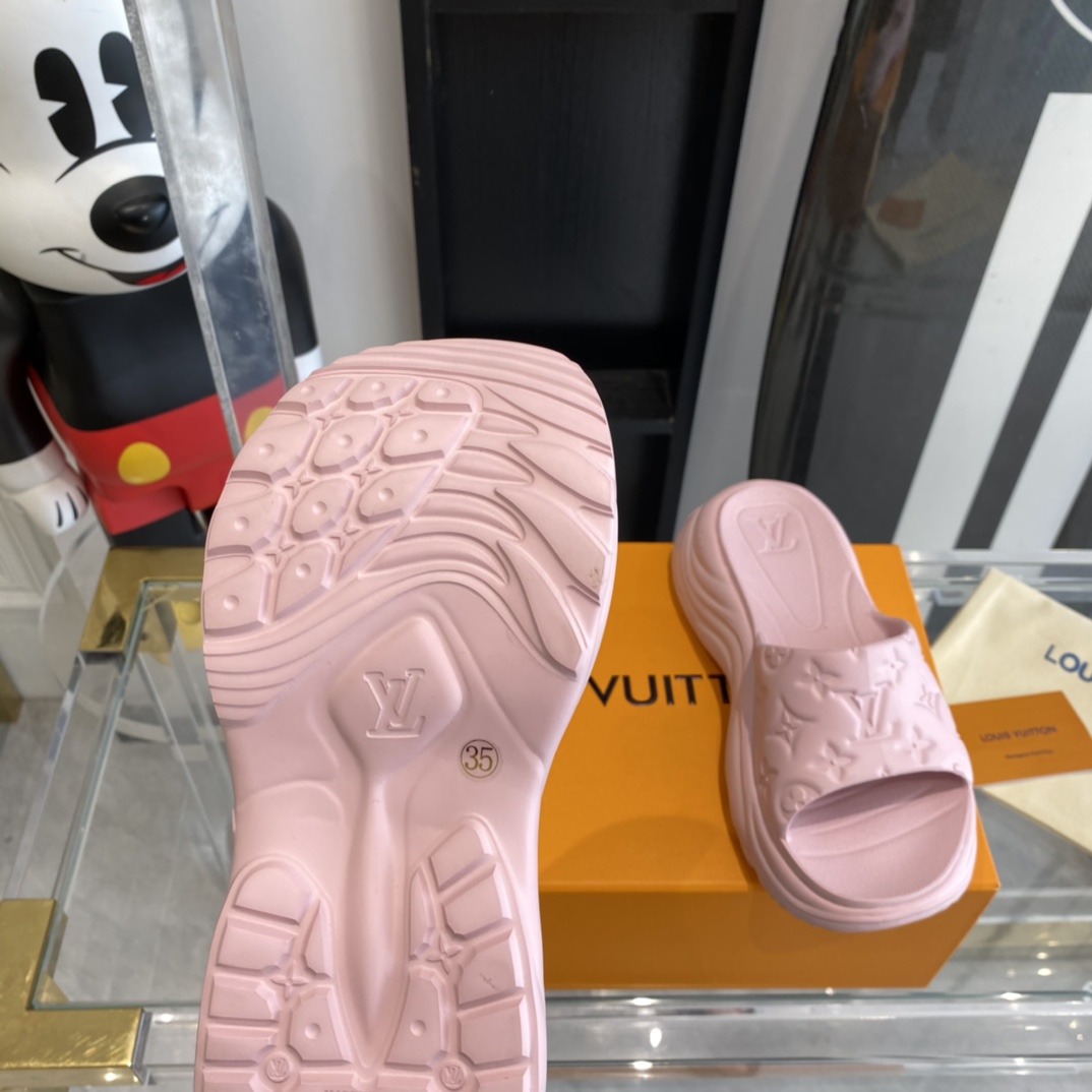 Louis Vuitton Pool 55 Flat Comfort Mule - DopestKickz