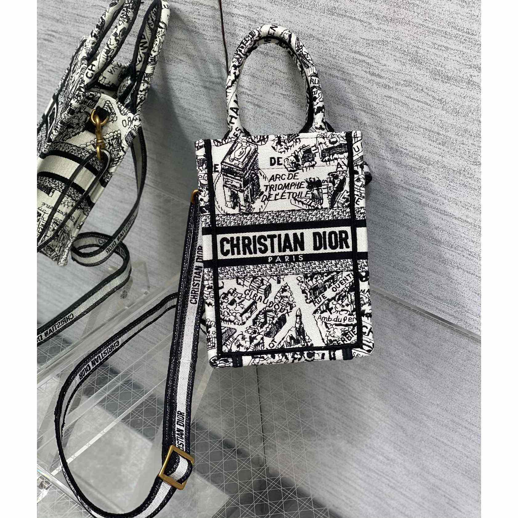 Dior Mini Dior Book Tote Phone Bag - DopestKickz