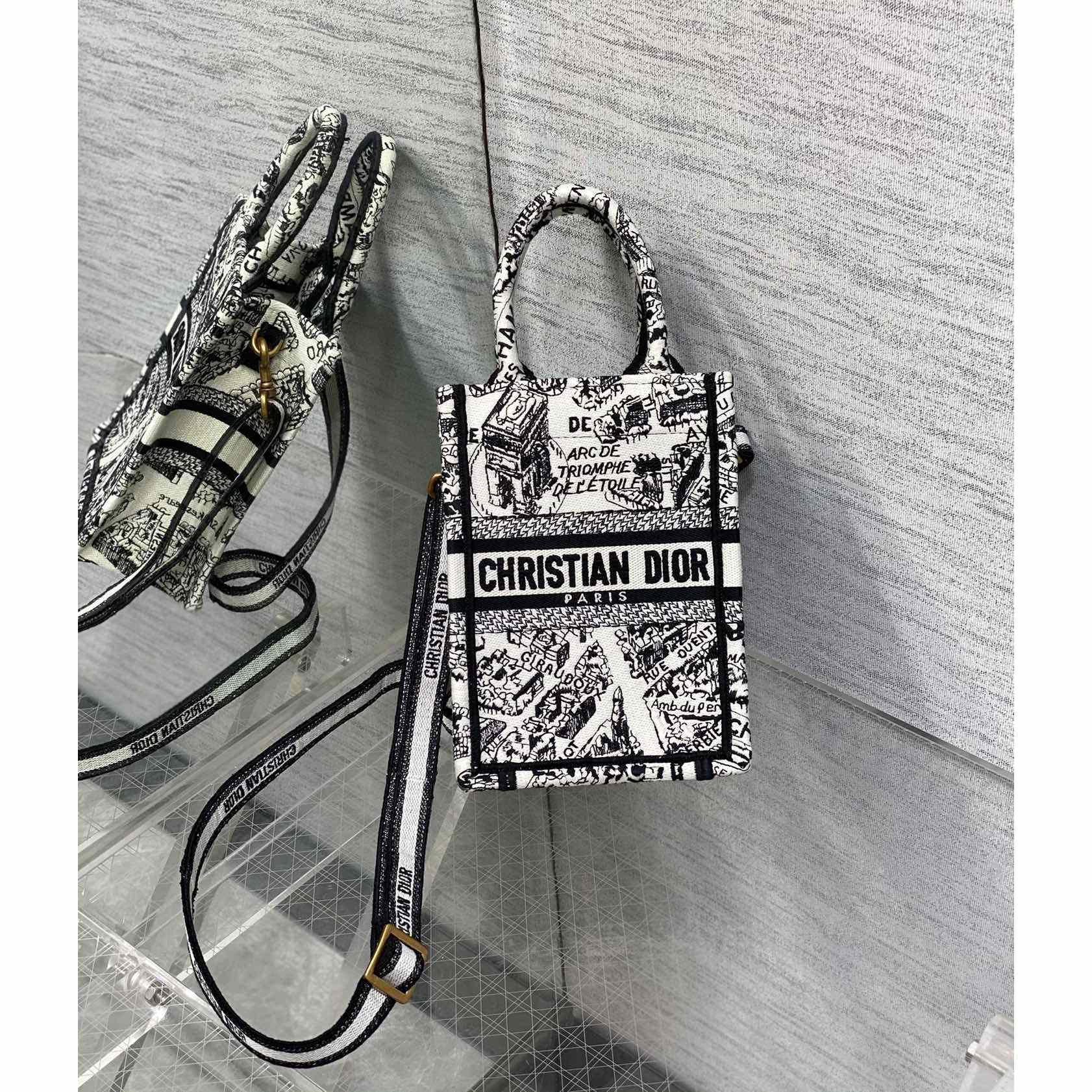 Dior Mini Dior Book Tote Phone Bag - DopestKickz