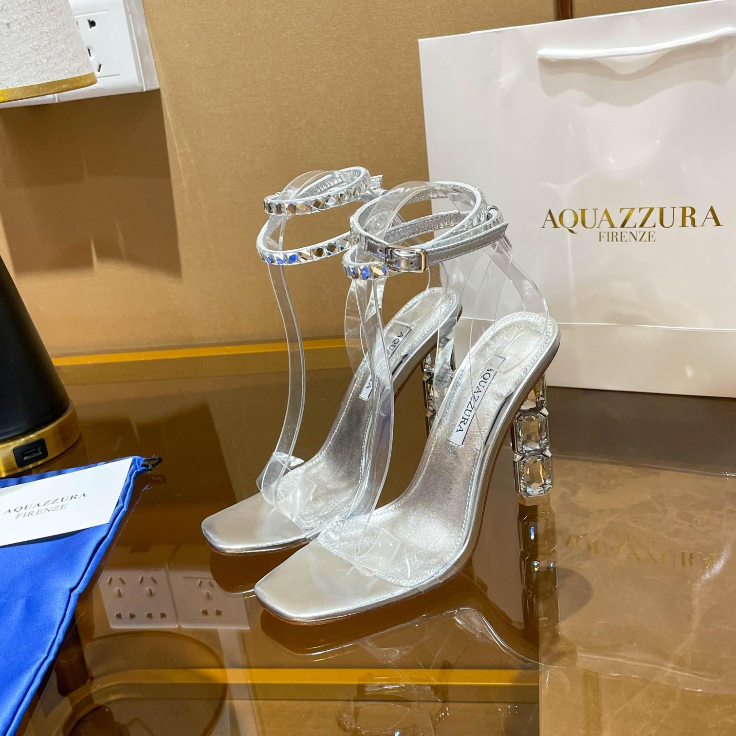 Aquazzura Aura Plexi Sandal 105 - DopestKickz