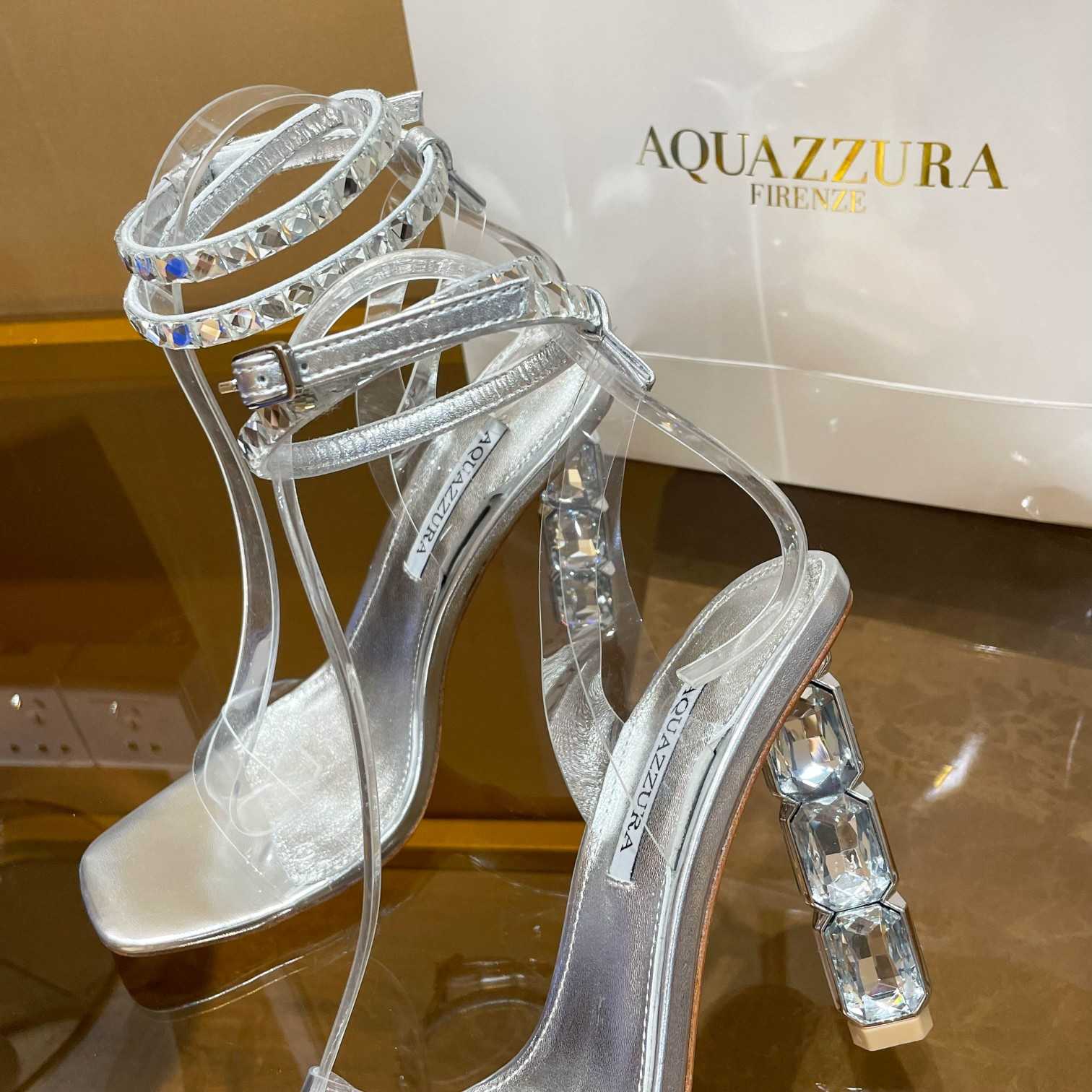 Aquazzura Aura Plexi Sandal 105 - DopestKickz