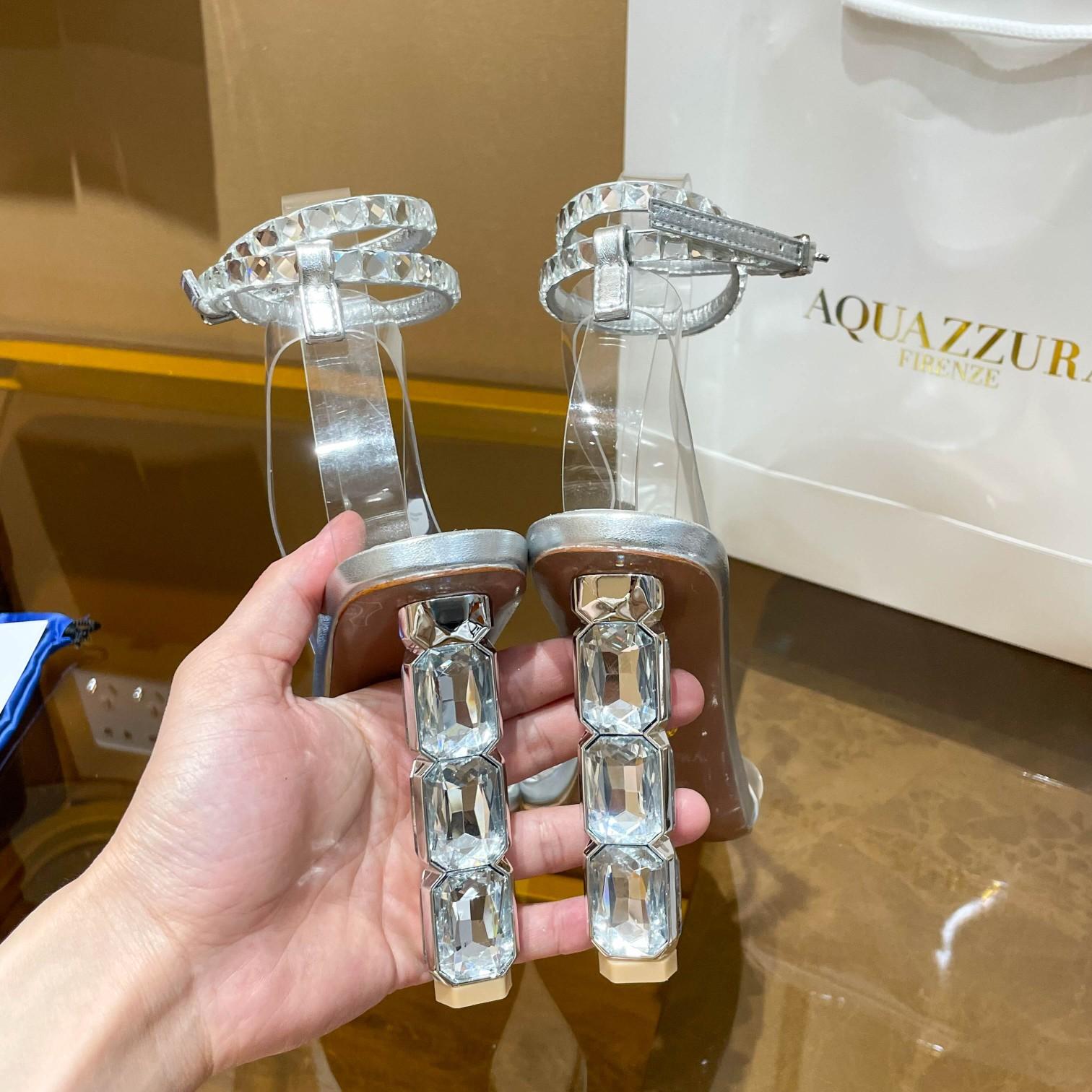 Aquazzura Aura Plexi Sandal 105 - DopestKickz