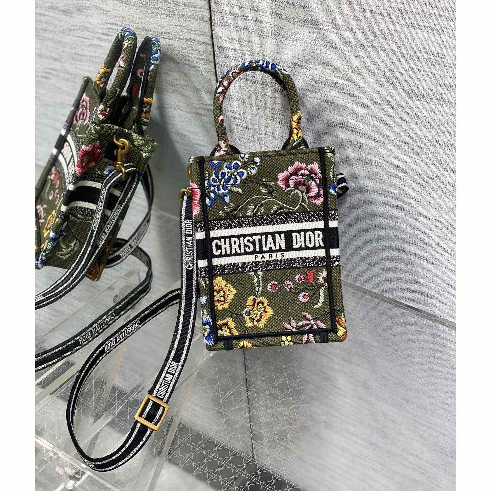 Dior Mini Dior Book Tote Phone Bag - DopestKickz