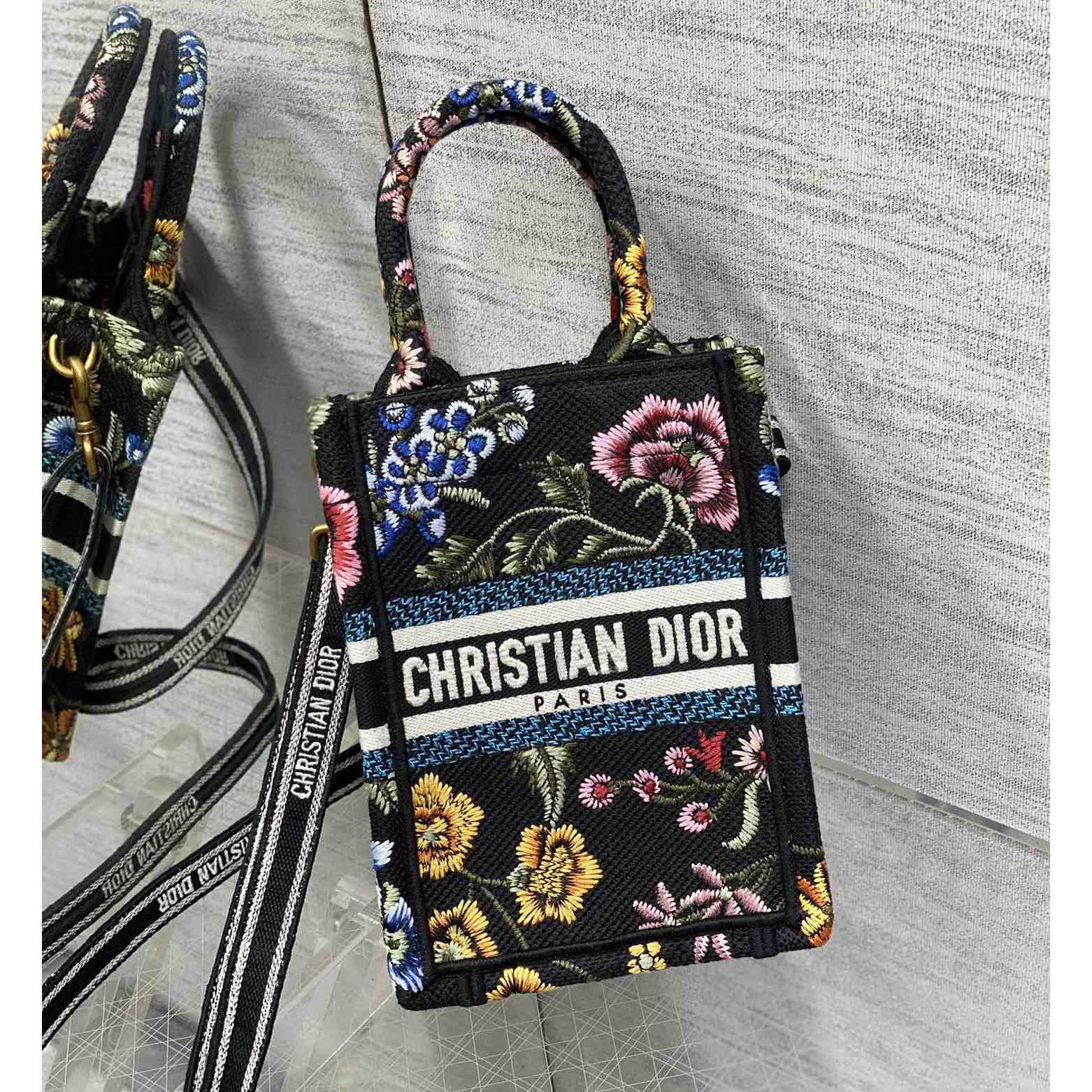 Dior Mini Dior Book Tote Phone Bag - DopestKickz