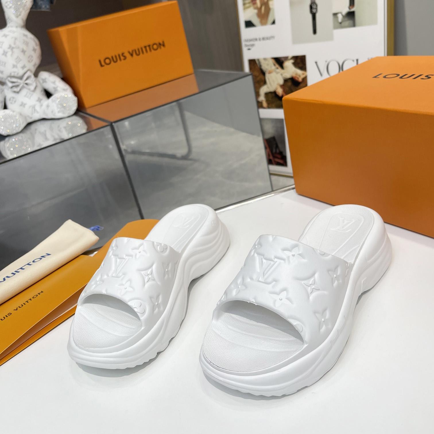 Louis Vuitton Pool 55 Flat Comfort Mule     1AB3FW - DopestKickz