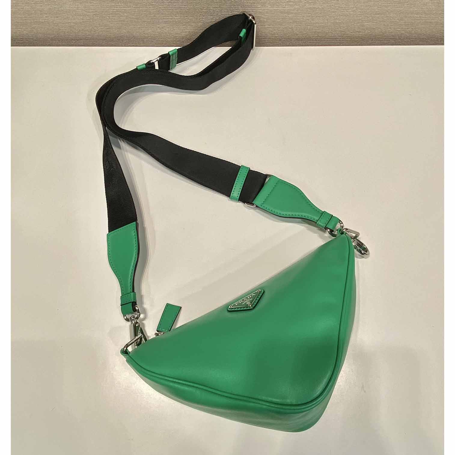 Prada Triangle Leather Bag - DopestKickz