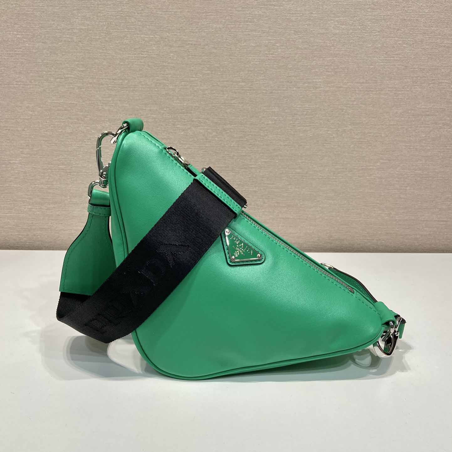 Prada Triangle Leather Bag - DopestKickz