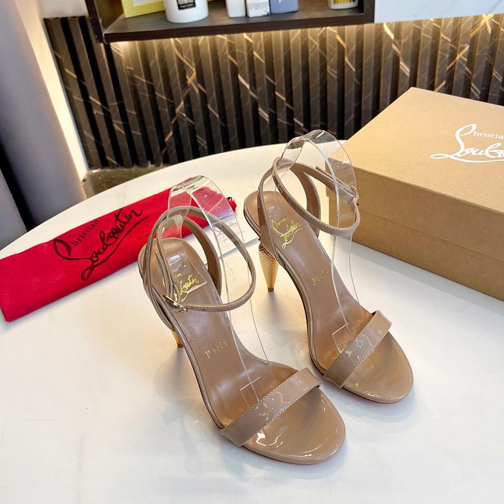 Christian Louboutin Lipqueen 105 Patent Leather Sandals - DopestKickz