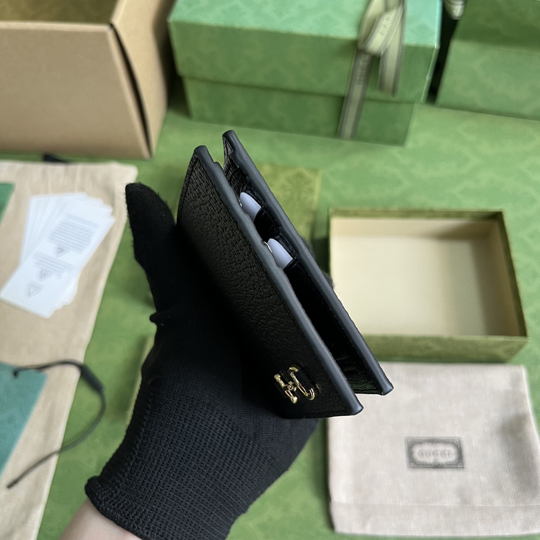 Gucci Bi-fold Wallet With Horsebit - DopestKickz