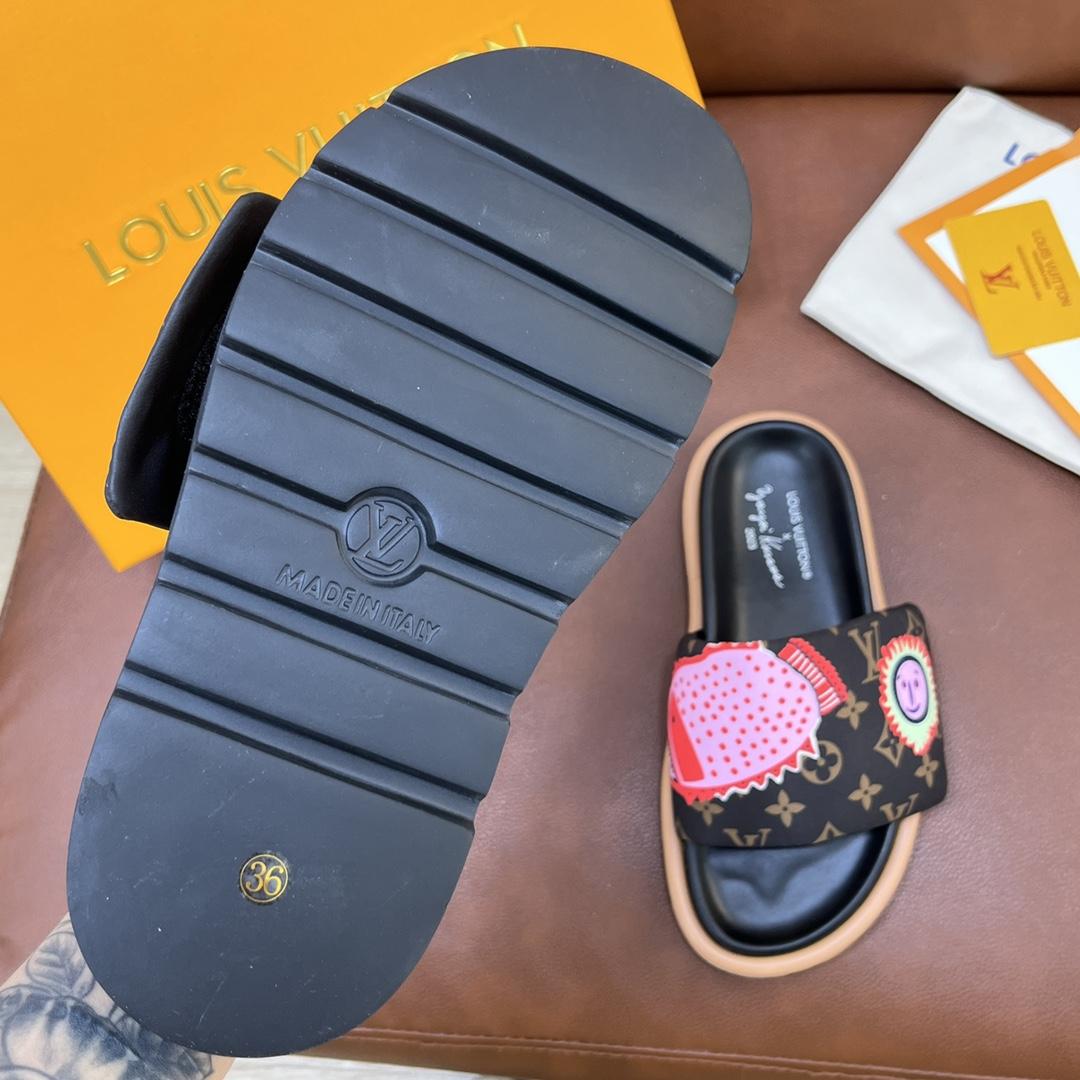 Louis Vuitton LV x YK Pool Pillow Flat Comfort Mule   1ABD8T - DopestKickz