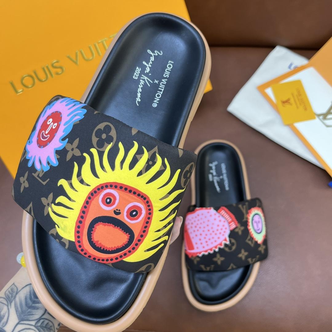 Louis Vuitton LV x YK Pool Pillow Flat Comfort Mule   1ABD8T - DopestKickz